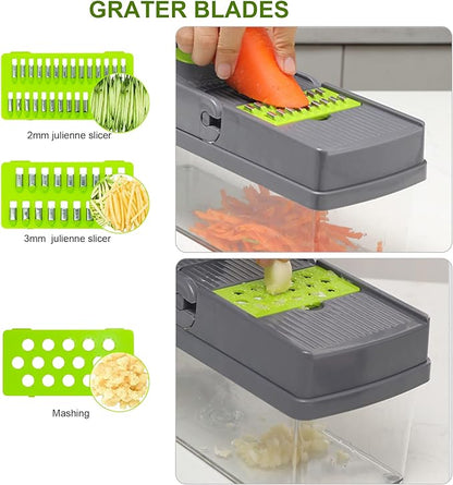 Multifunctional 14/16 in 1 Vegetable , Onion, Potato Chopper/Cutter/Dicer