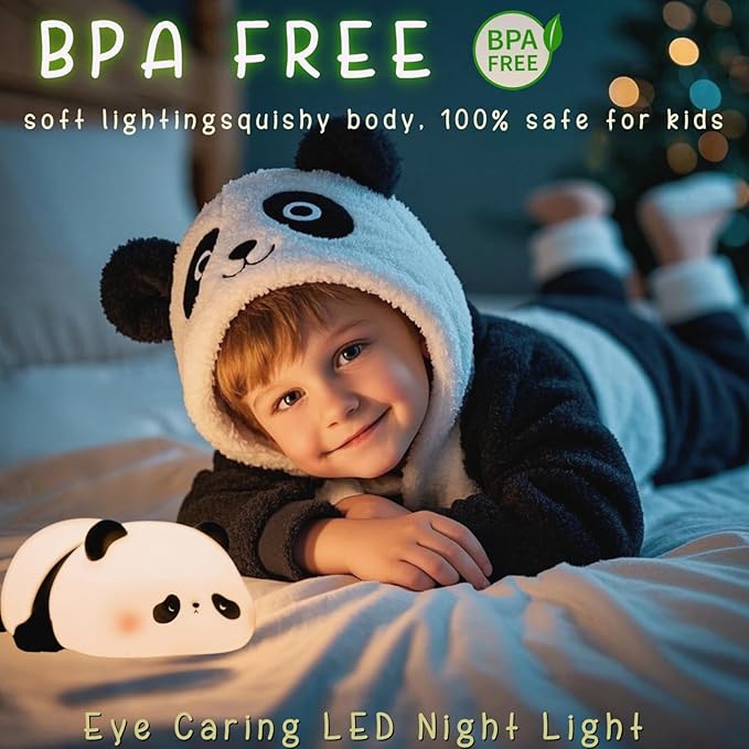 Panda Silicone Soft Night Light Lamp USB Rechargeable (Delivery Free)