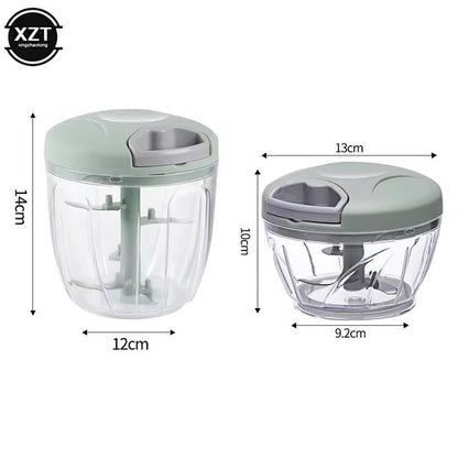 5 Blades 900ML Manual chopper  Manual Speedy chopper Grinders Multifunctional Hand-pulled Crusher