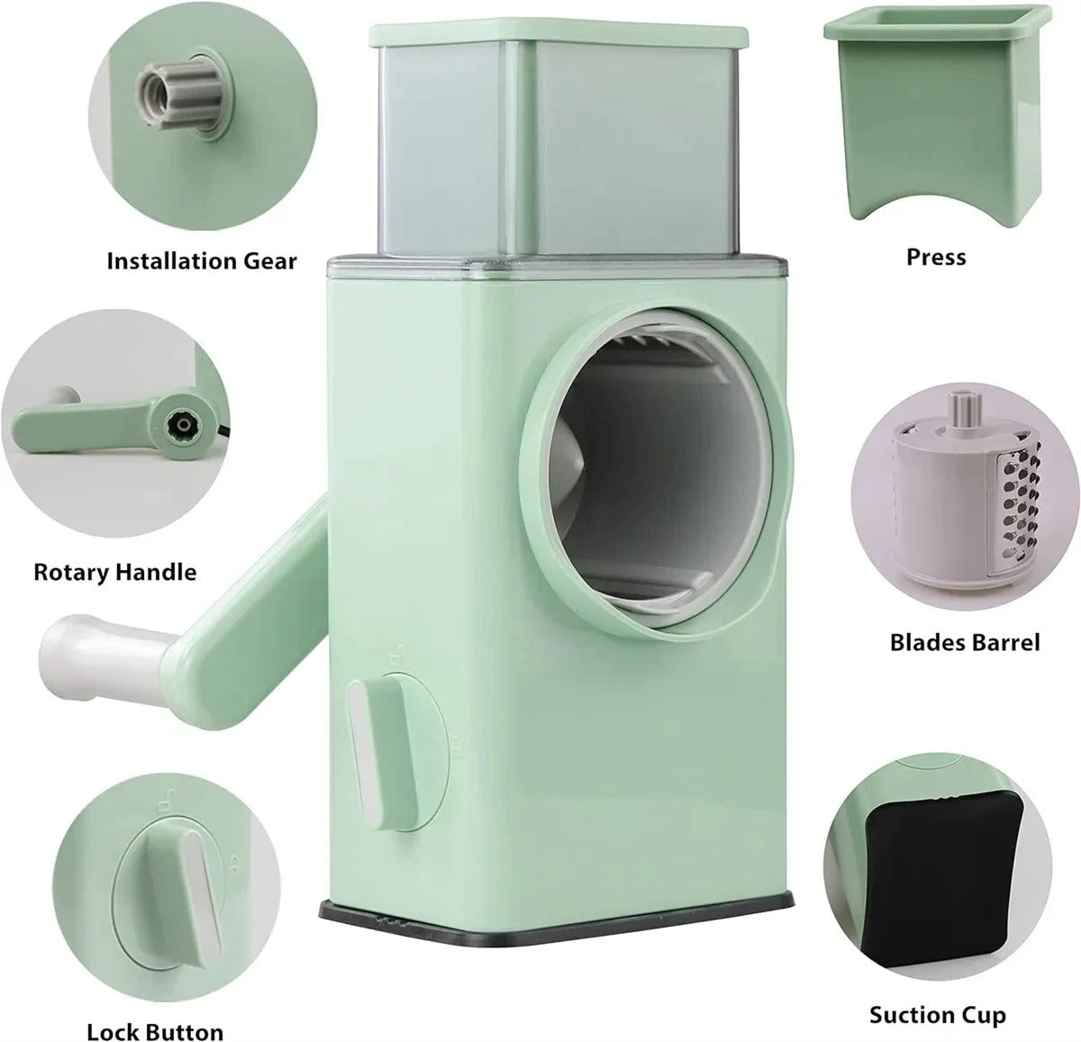 3 in 1  round Multifunctional Vegetable Chopper / Slicer /cutter