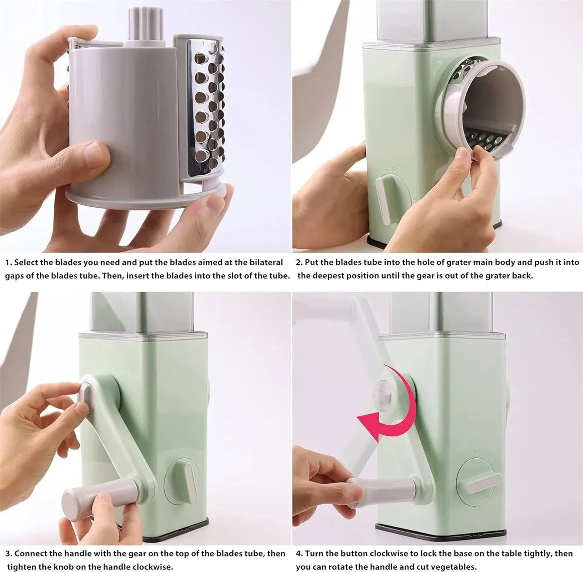 3 in 1  round Multifunctional Vegetable Chopper / Slicer /cutter