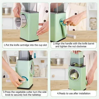3 in 1  round Multifunctional Vegetable Chopper / Slicer /cutter