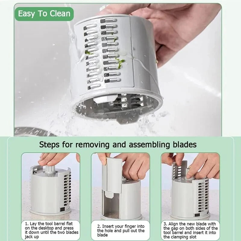 3 in 1  round Multifunctional Vegetable Chopper / Slicer /cutter