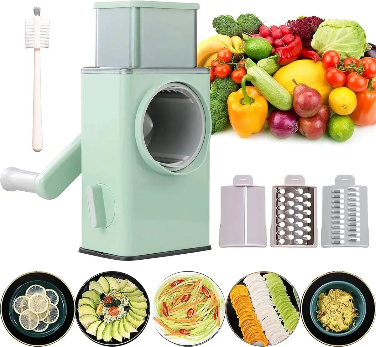 3 in 1  round Multifunctional Vegetable Chopper / Slicer /cutter