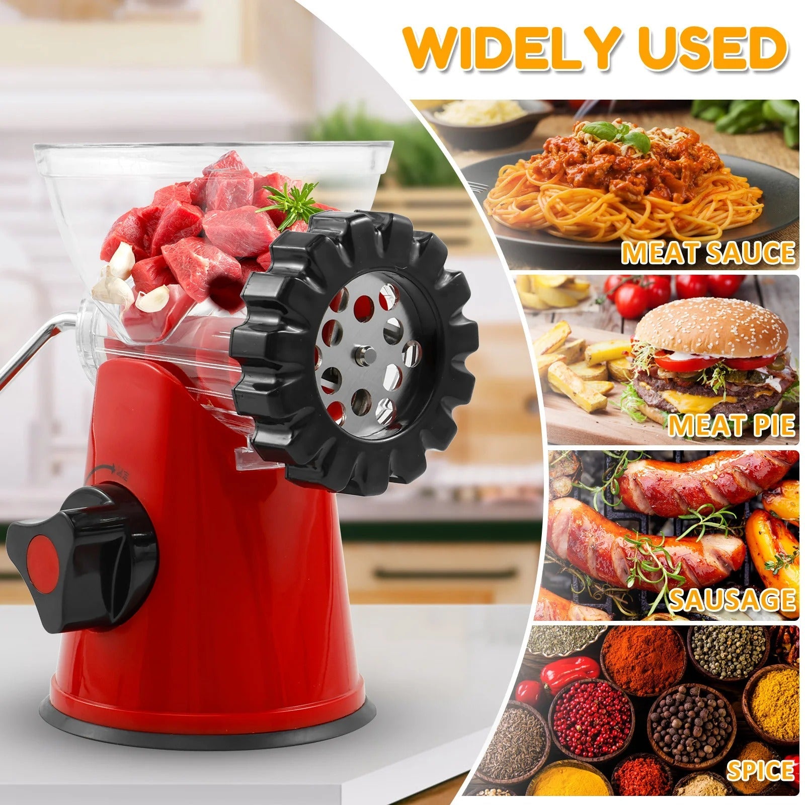 Multifunctional Manual Meat Mincer, Chopping, Qeema Machine
