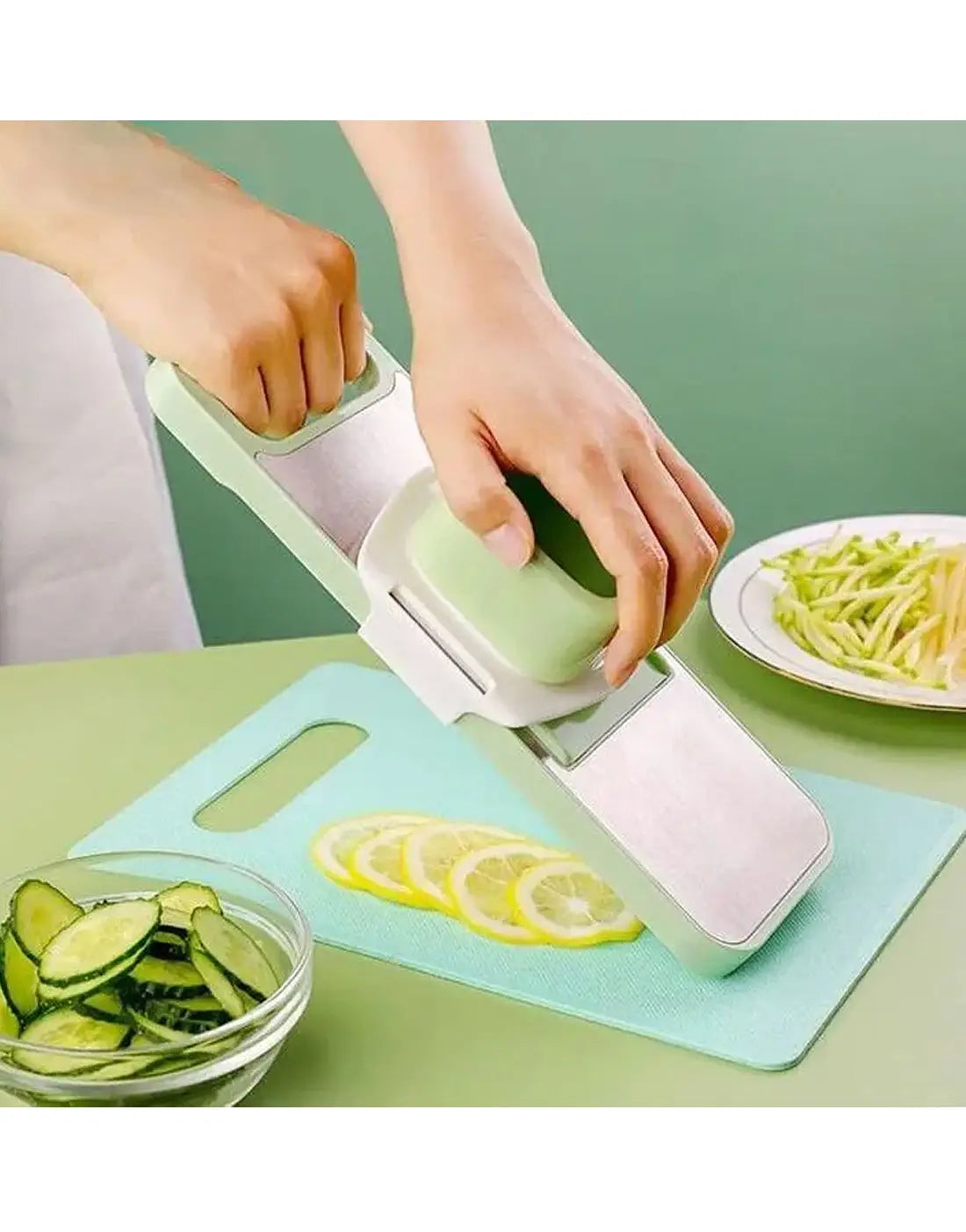 5 in 1 Stainless Steel  Multifunctional Vegetable Slicer Cutter